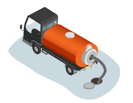 Septic tank emptying 